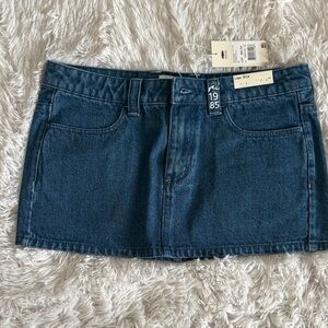 Rusty Dark Blue Mini Skirt